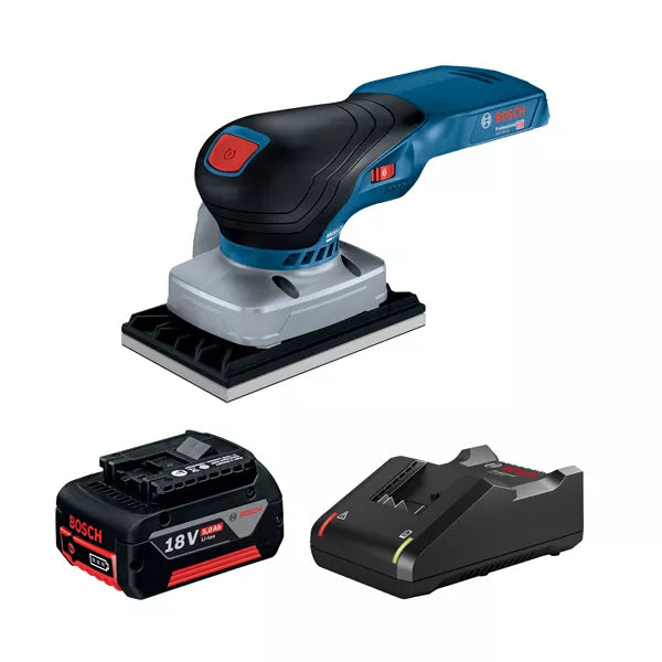 Bosch 18V Brushless 5.0Ah Orbital Sander Kit 0615990N44