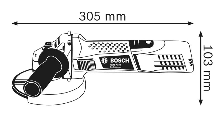 Bosch GWS 7-100 Professional Angle Grinder 0601388040