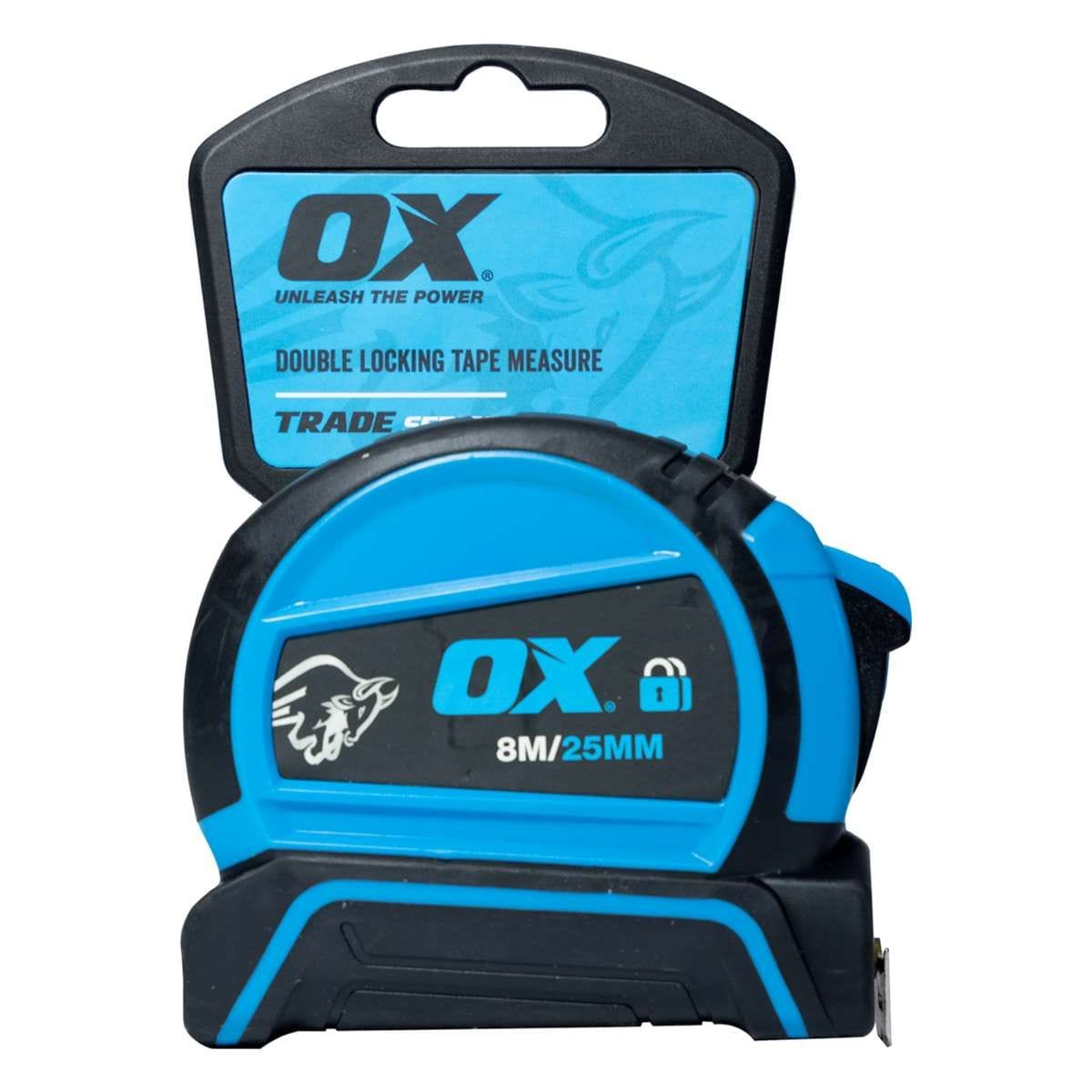 Double Locking Tape Measure 8m - OX-T505208 by OX