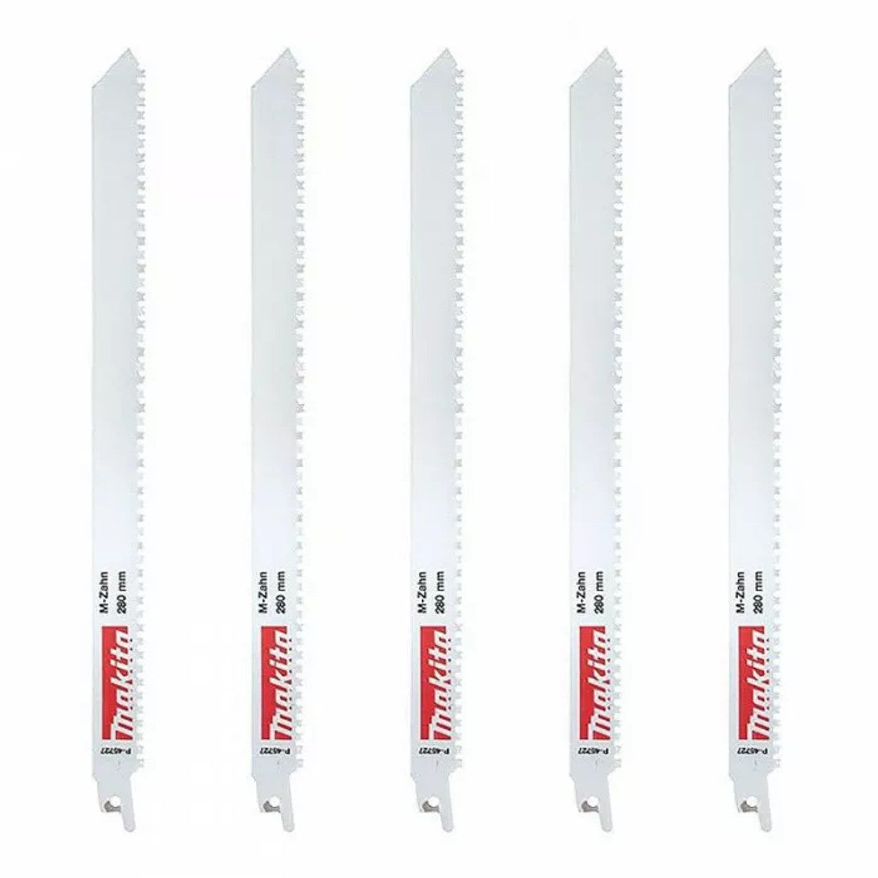 Makita 5Pce 280mm 5TPI Fast Metal Cutting Reciprocating Saw Blade P-45727