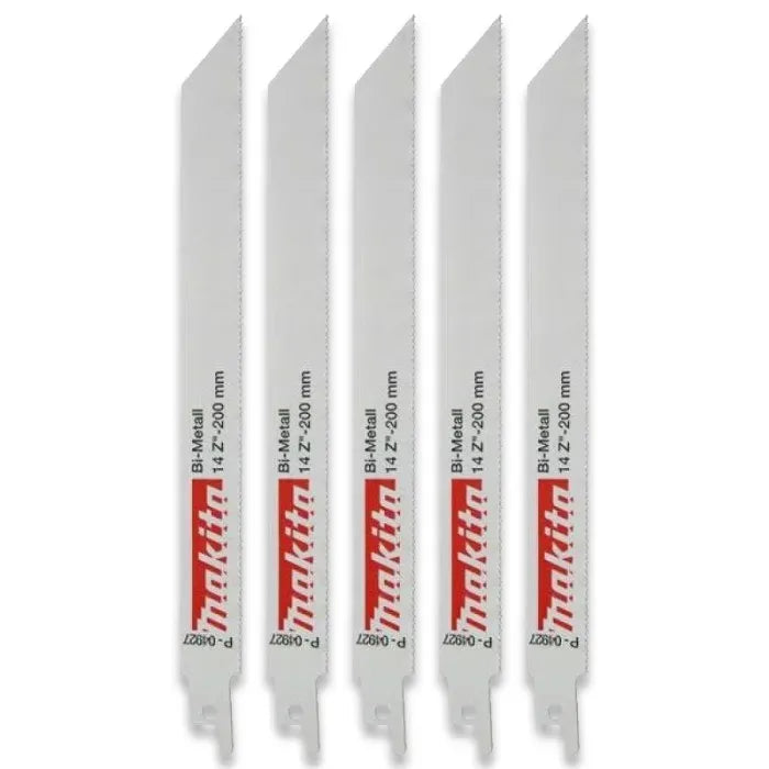 Makita 225mm 5-8TPI Bi-Metal Recipro Blade 5 Pack P-47145