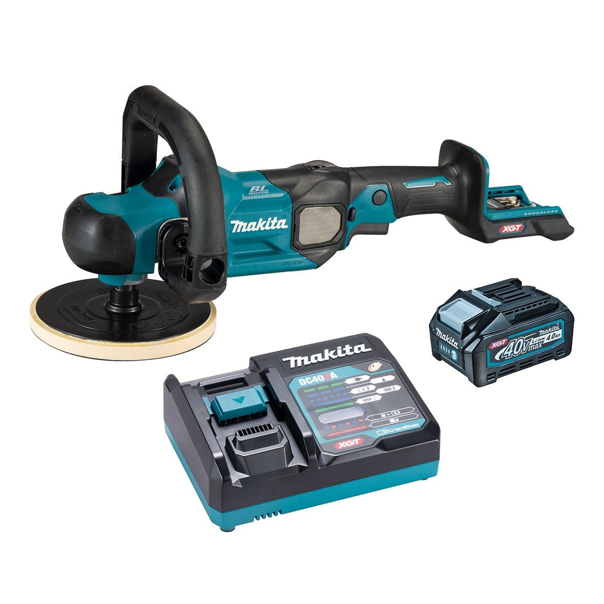 Makita 40V Max Brushless 180mm (7") Polisher Kit PV001GM101