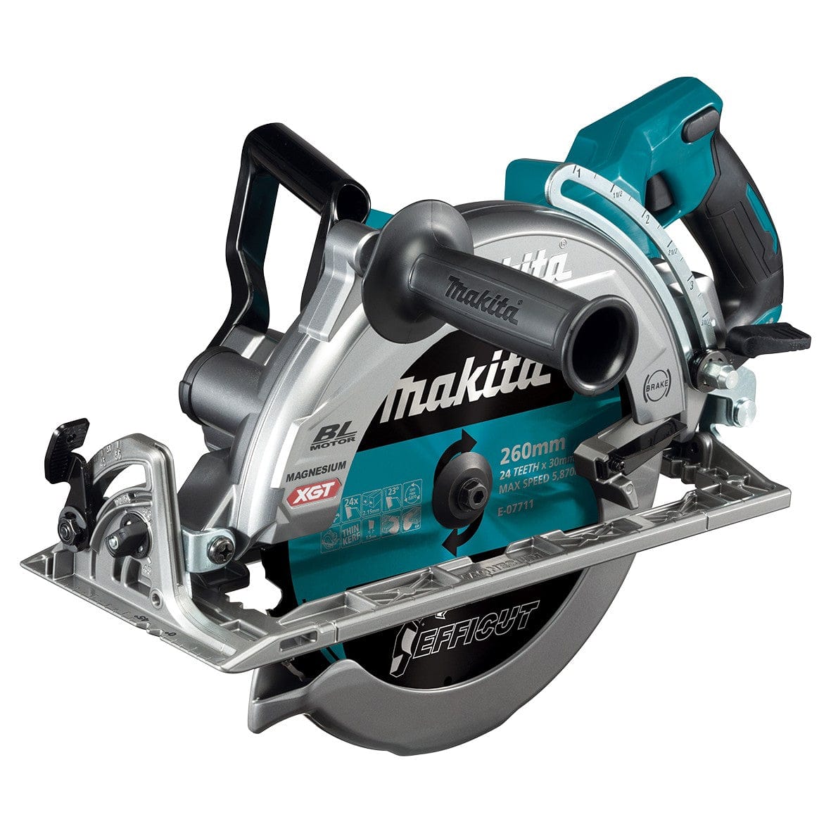 Makita 40V Max Brushless 260mm (10-1/4") Rear Handle Saw Kit RS002GT101