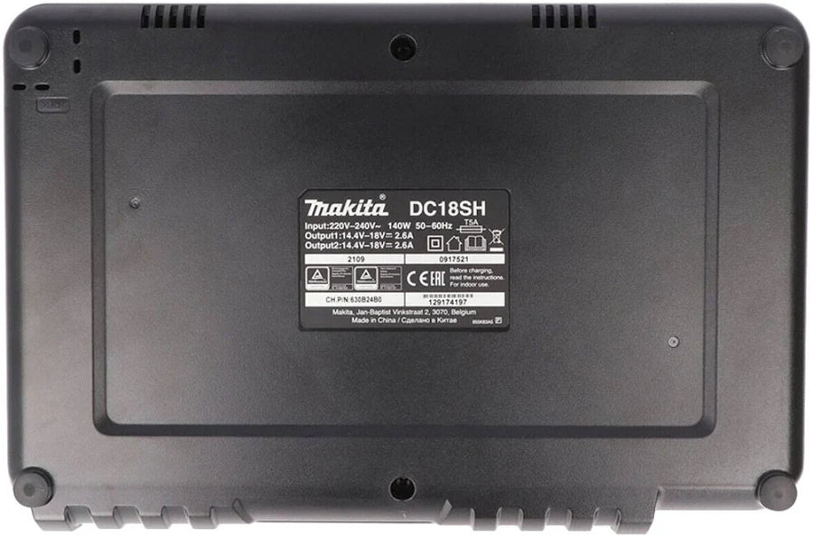Makita 18V LI Dual Standard Battery Charger DC18SH