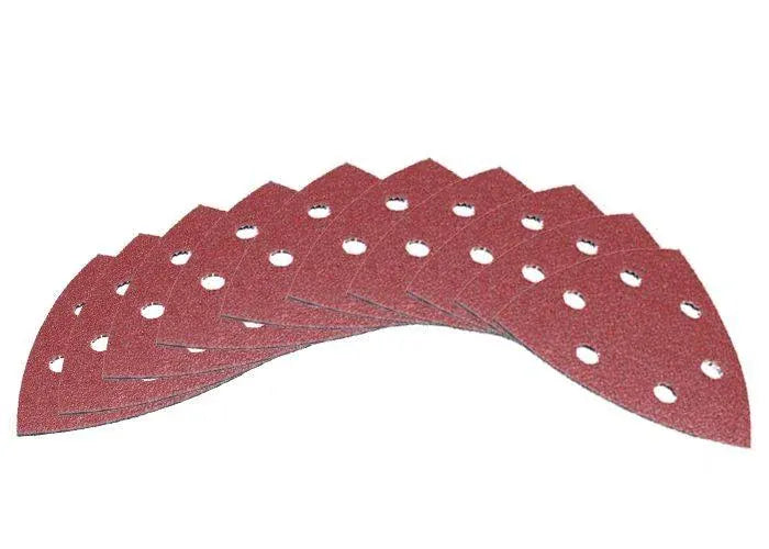 Makita 93mm Abrasive Delta Sandpaper x Mixed Assorted Grit - 10Pce