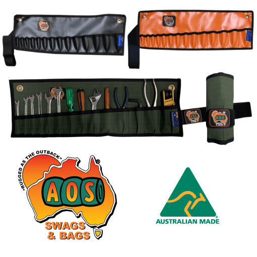 Small Orange 14Pce General Tool Roll AOSROLLTL01OR by AOS