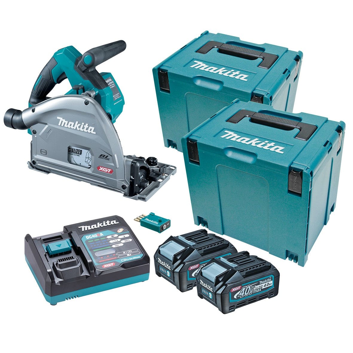 Makita 40V Max Brushless 165mm (6-1/2") Plunge Cut Saw Kit SP001GM201