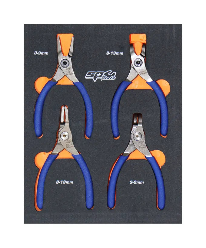 SP Tools 4Pce 0.9mm Tip Circlip Plier Set SP32934