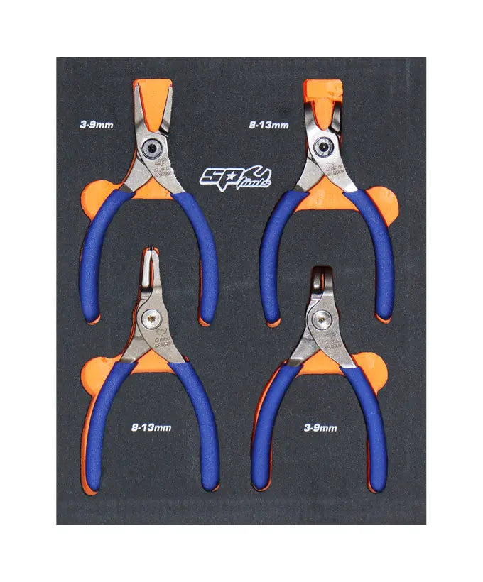 SP Tools 4Pce 1.3mm Tip Circlip Plier Set SP32935