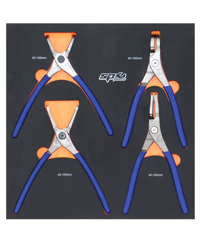 SP Tools 4Pce 2.2mm Tip Circlip Plier Set SP32937