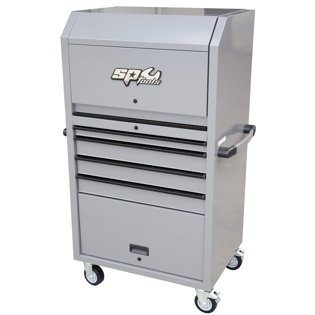 SP Tools 36" USA Sumo Series Diagnostic Station 4 Drawer Lethal Grey / Black Handles SP44550LG-BLK