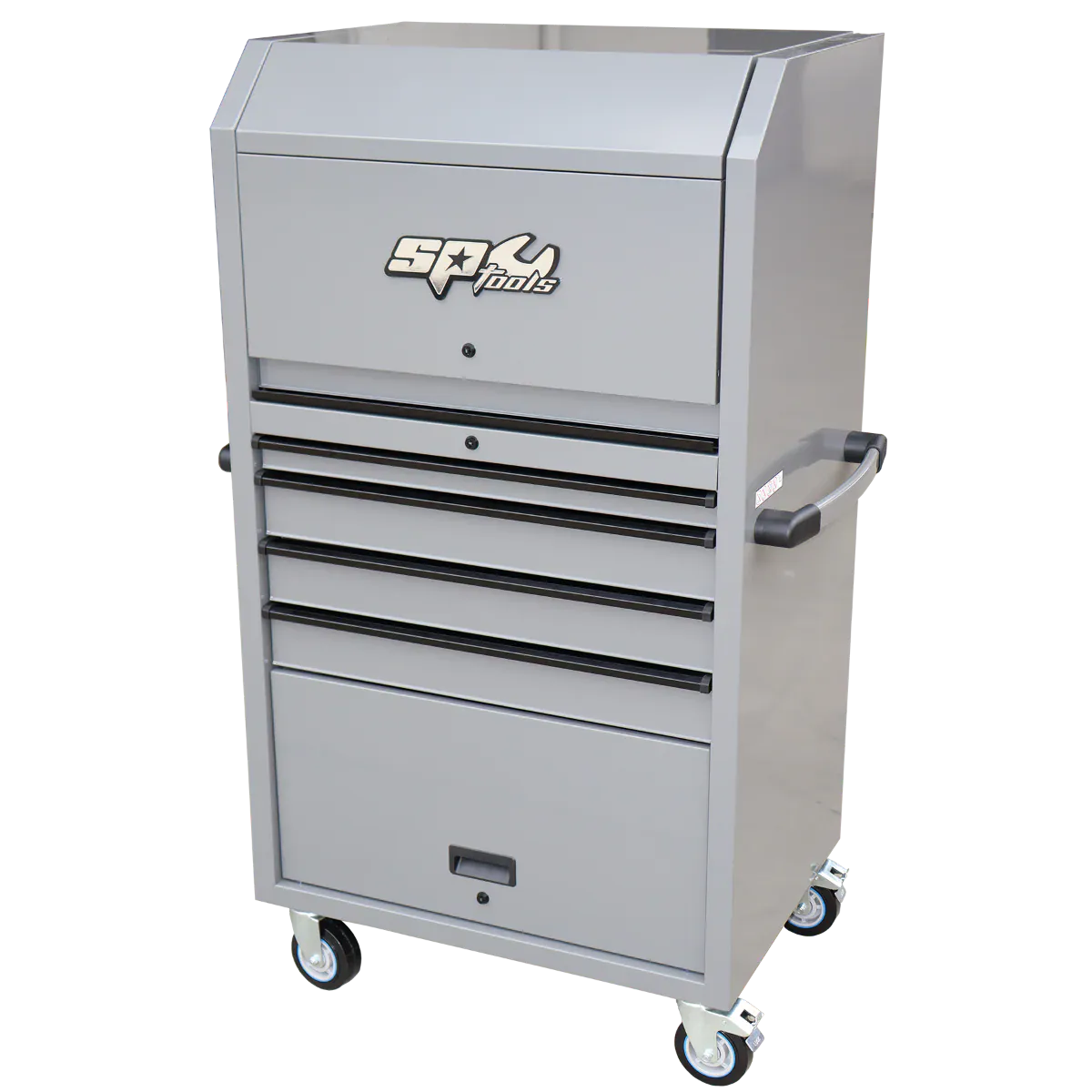 SP Tools 36" USA Sumo Series Diagnostic Station 4 Drawer Lethal Grey / Black Handles SP44550LG-BLK