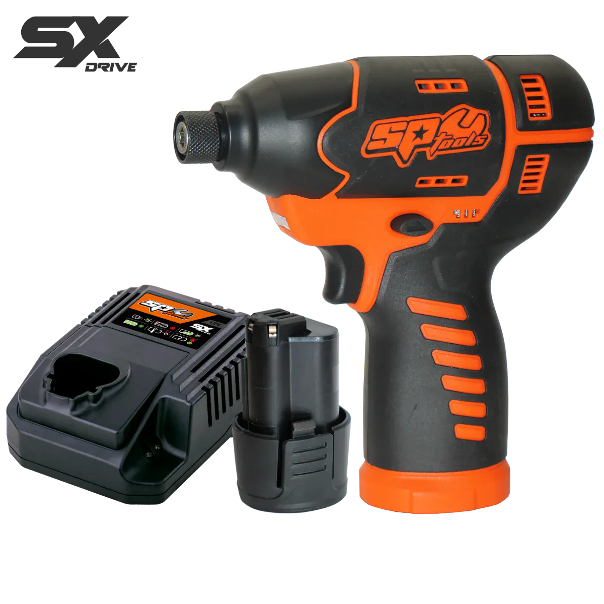 SP Tools SX Drive 2.5Ah 12v 1/4"Dr Impact Driver Kit SP83141
