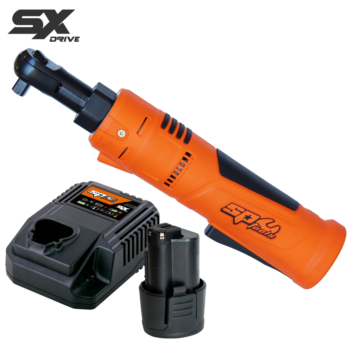 SP Tools SX Drive 2.5Ah 12v 3/8"Dr Mini Ratchet Wrench Kit SP83614