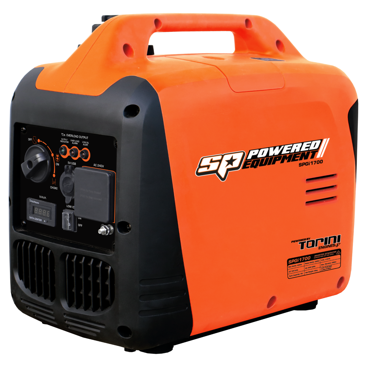 SP Tools Super Quiet 1700W Inverter Generator SPGI1700