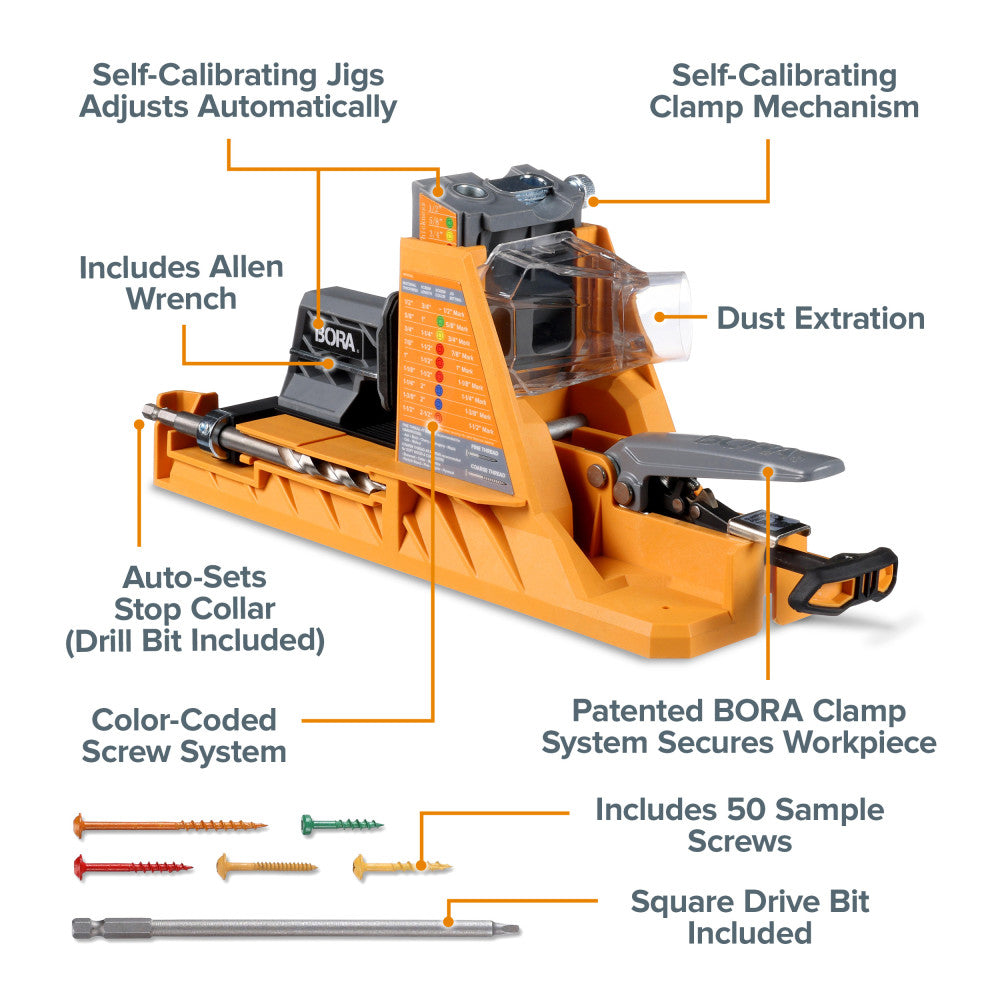 BORA Automatic Pocket Hole Jig BR-A170201
