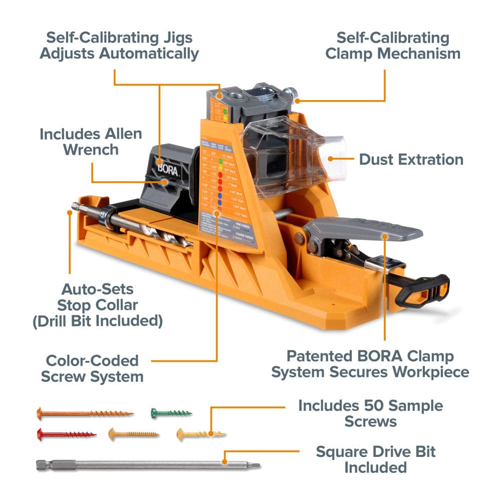 BORA Automatic Pocket Hole Jig BR-A170201
