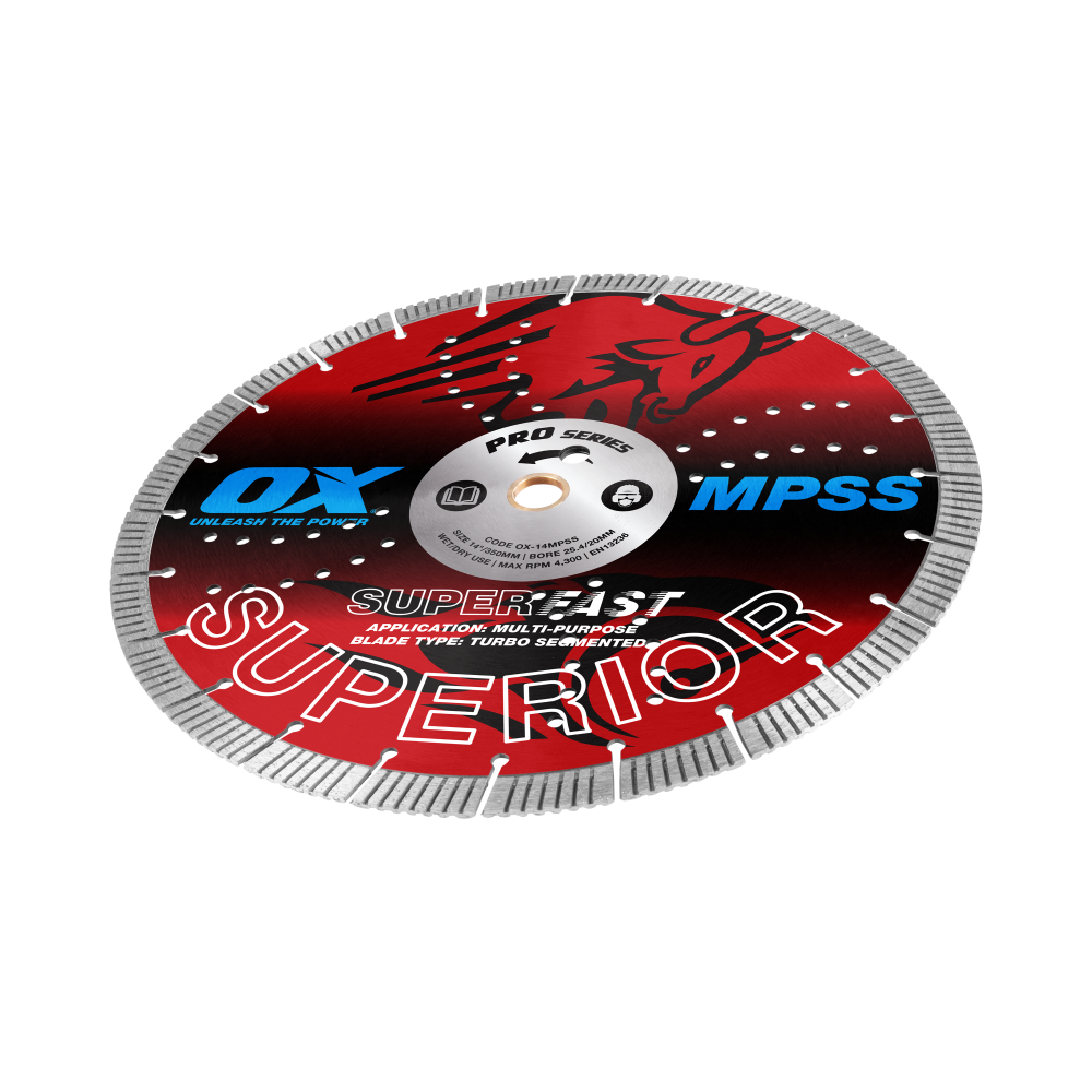 OX Pro MPSS GP Fast Turbo Superior 14-Inch Diamond Blade OX-14MPSS