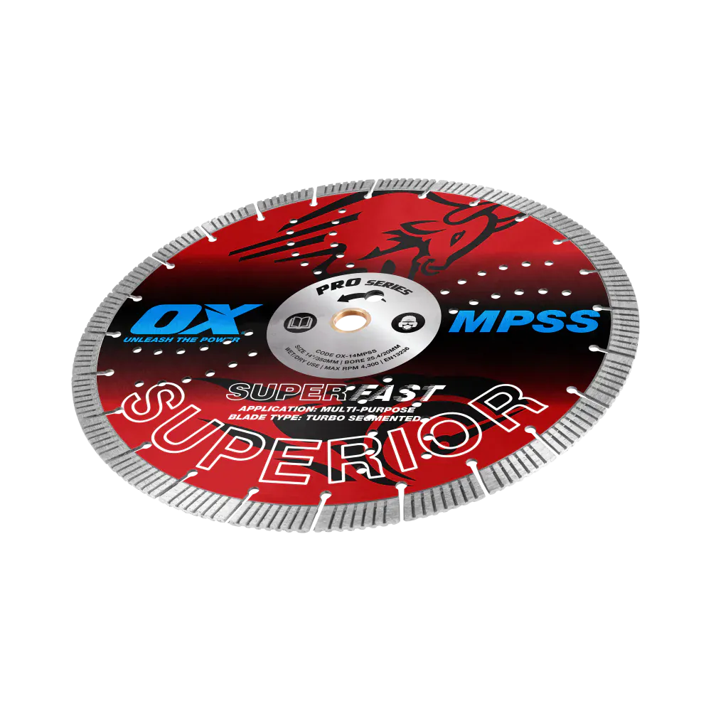 OX Pro MPSS GP Fast Turbo Superior 14-Inch Diamond Blade OX-14MPSS