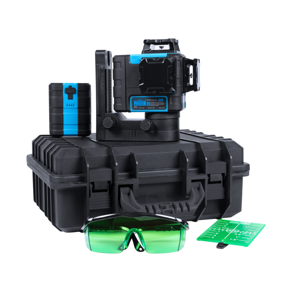OX Pro 3 Axis Green Laser Level – 45m Range OX-P634903