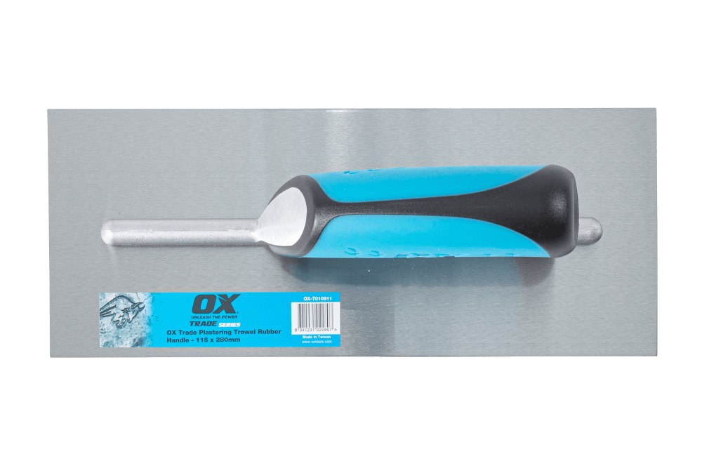 OX Trade Plastering Finishing Trowel with Rubber Grip OX-T010911 / OX-T010914