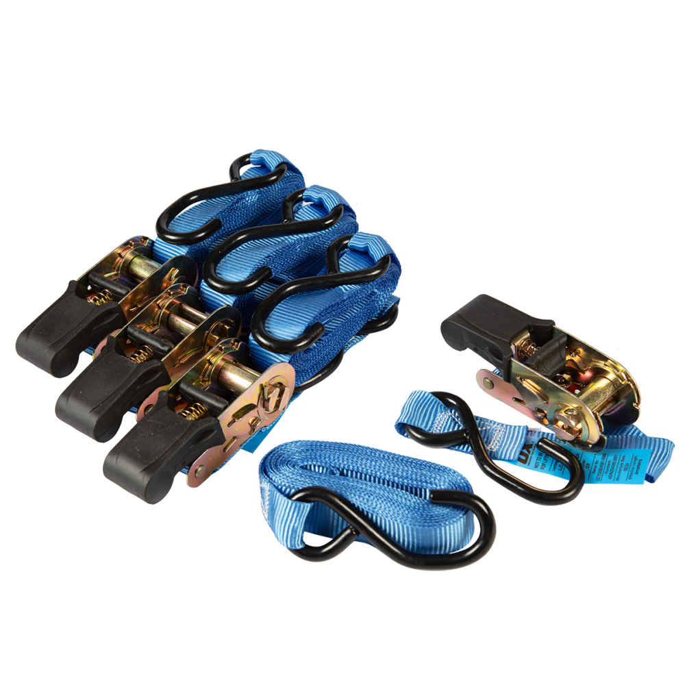 OX Trade Ratchet Tie Downs – 25mm Wide 250kg OX-T201504