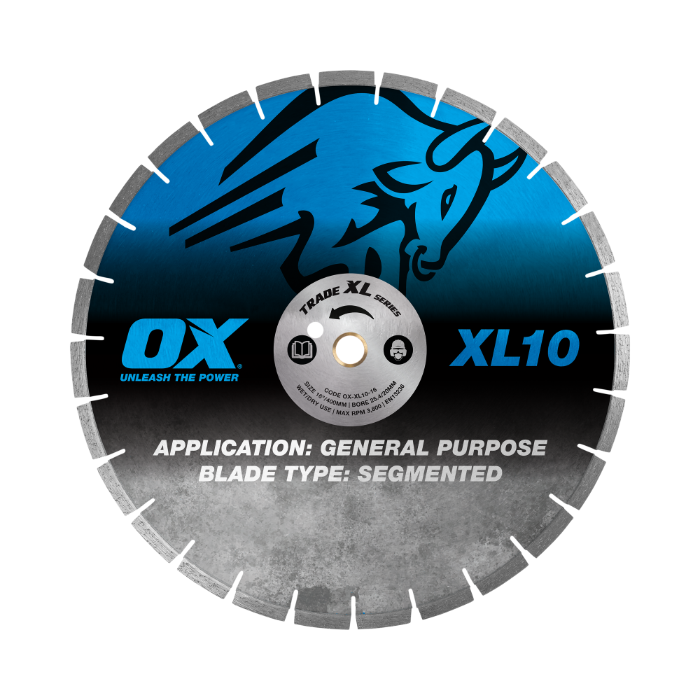 OX Trade XL-10 General Purpose 16" Segmented Diamond Blade OX-XL10-16