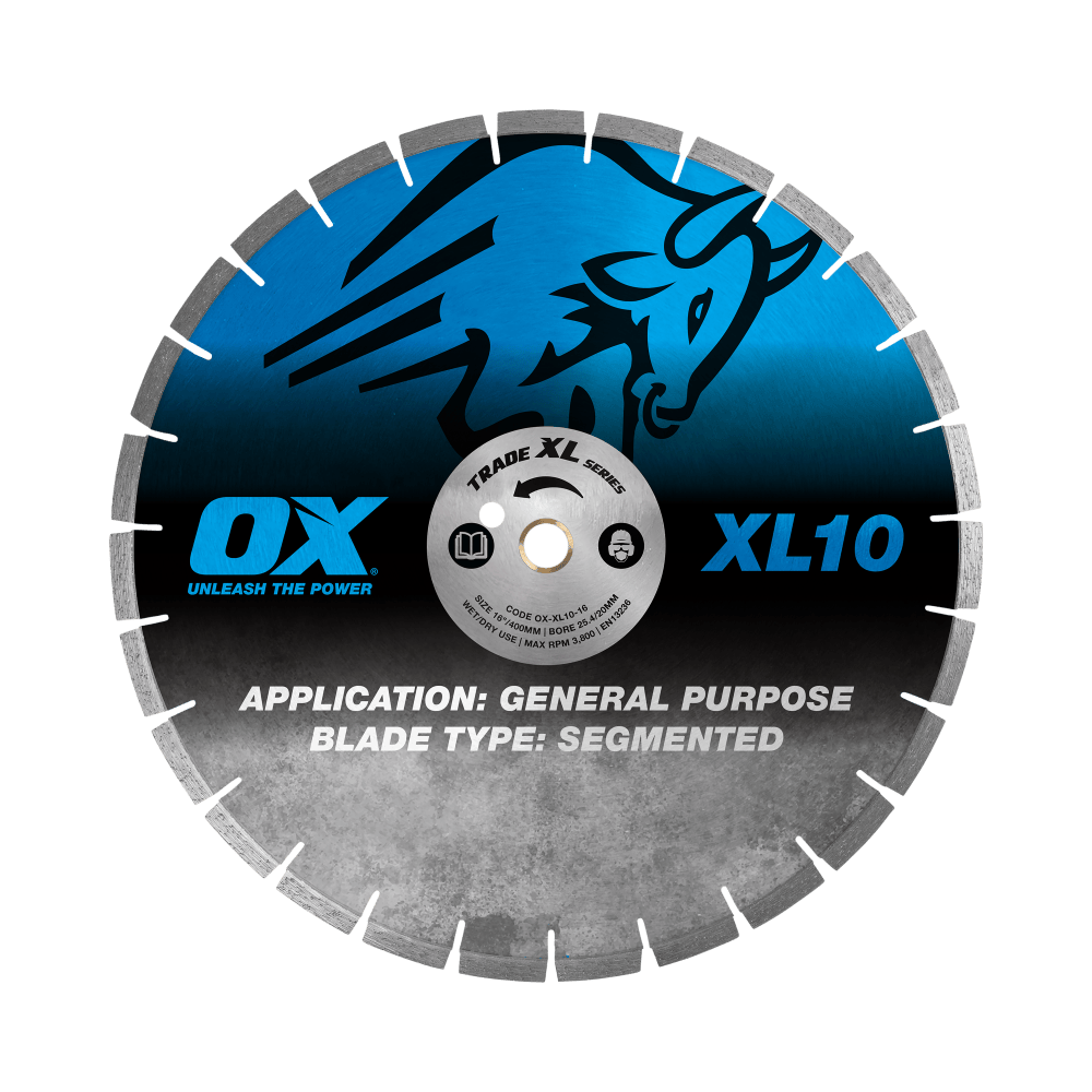 OX Trade XL-10 General Purpose 16" Segmented Diamond Blade OX-XL10-16