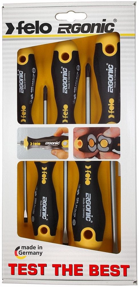 Screwdriver Set 5Pce Ergonic Slot/Phillips - 40095118 by Felo