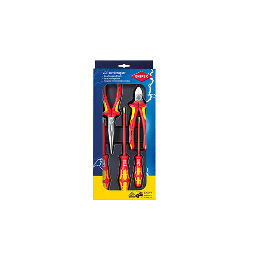 5Pce Screwdriver / Plier Set VDE 002013 by Knipex