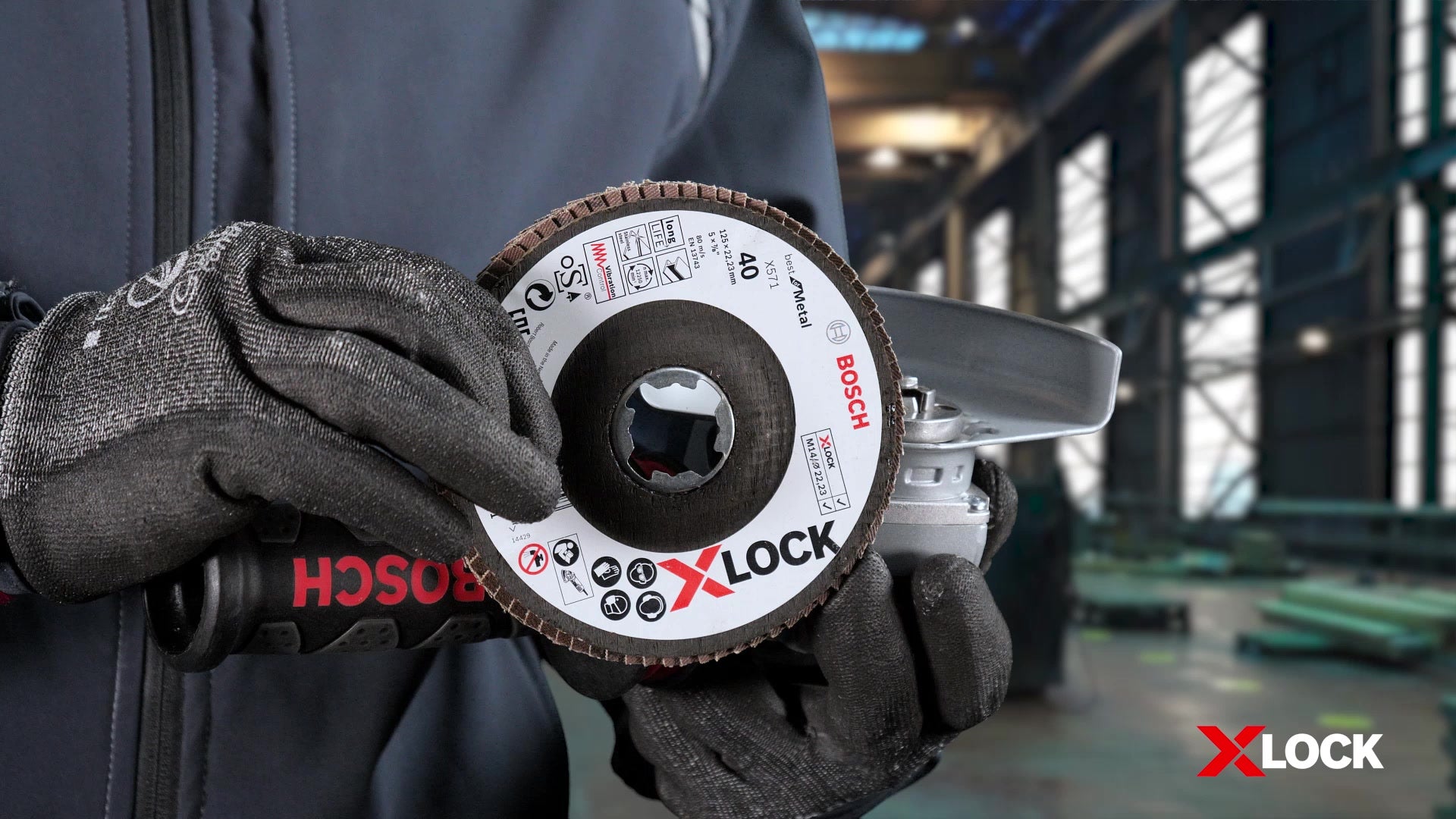 X571 Best for Metal X-Lock Flap Discs, Angled Version by Bosch