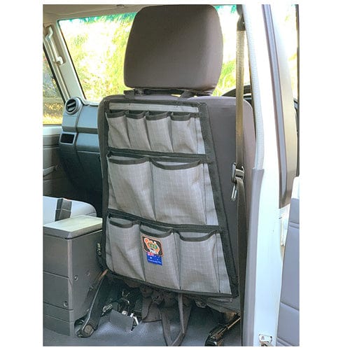 12 Pocket Canvas Seat Organiser AOSSO12PCGRY by AOS