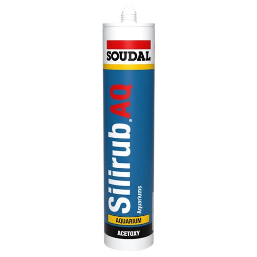 300ml Cartridge of Aquarium Silirub AQ Elastic Silicone 102543 by Soudal