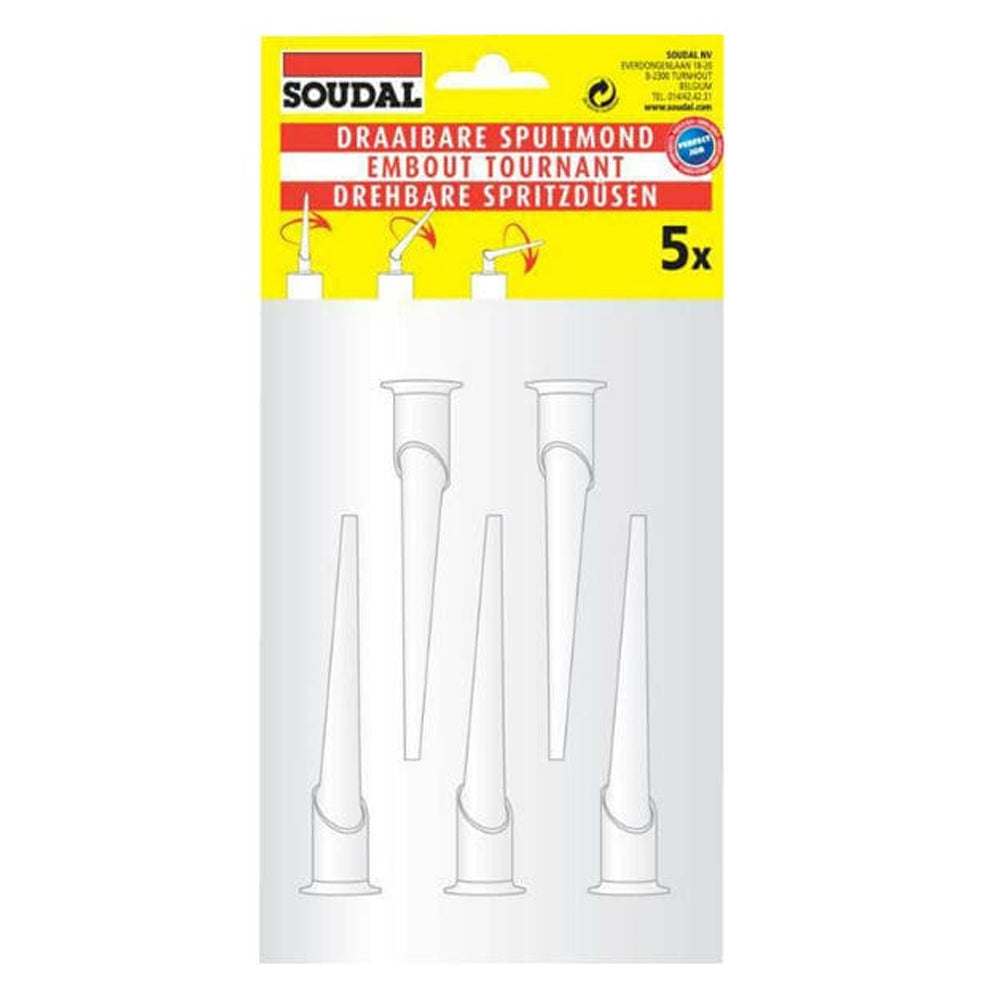 Swivelling Nozzle with Caps (5 Piece) 117773 by Soudal
