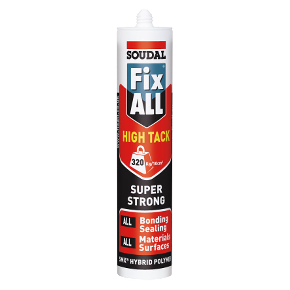 290ml Cartridge of Fix All High Tack in Black 122627 by Soudal