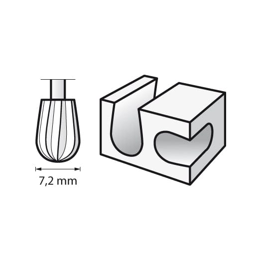7.2mm High Speed Cutter 134 by Dremel