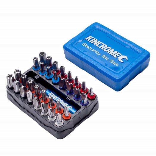 Kincrome 33Pce 1/4" Hex Drive Security Bit & Holder Set 13648