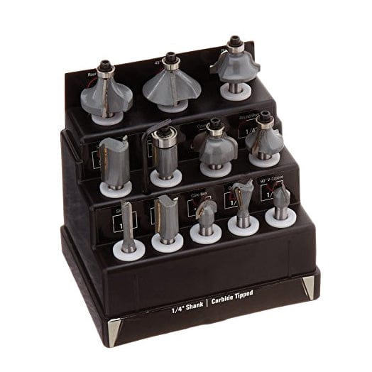6mm (1/4") Shank TCT Router Bit Set (12Pce) 13727 by Medalist