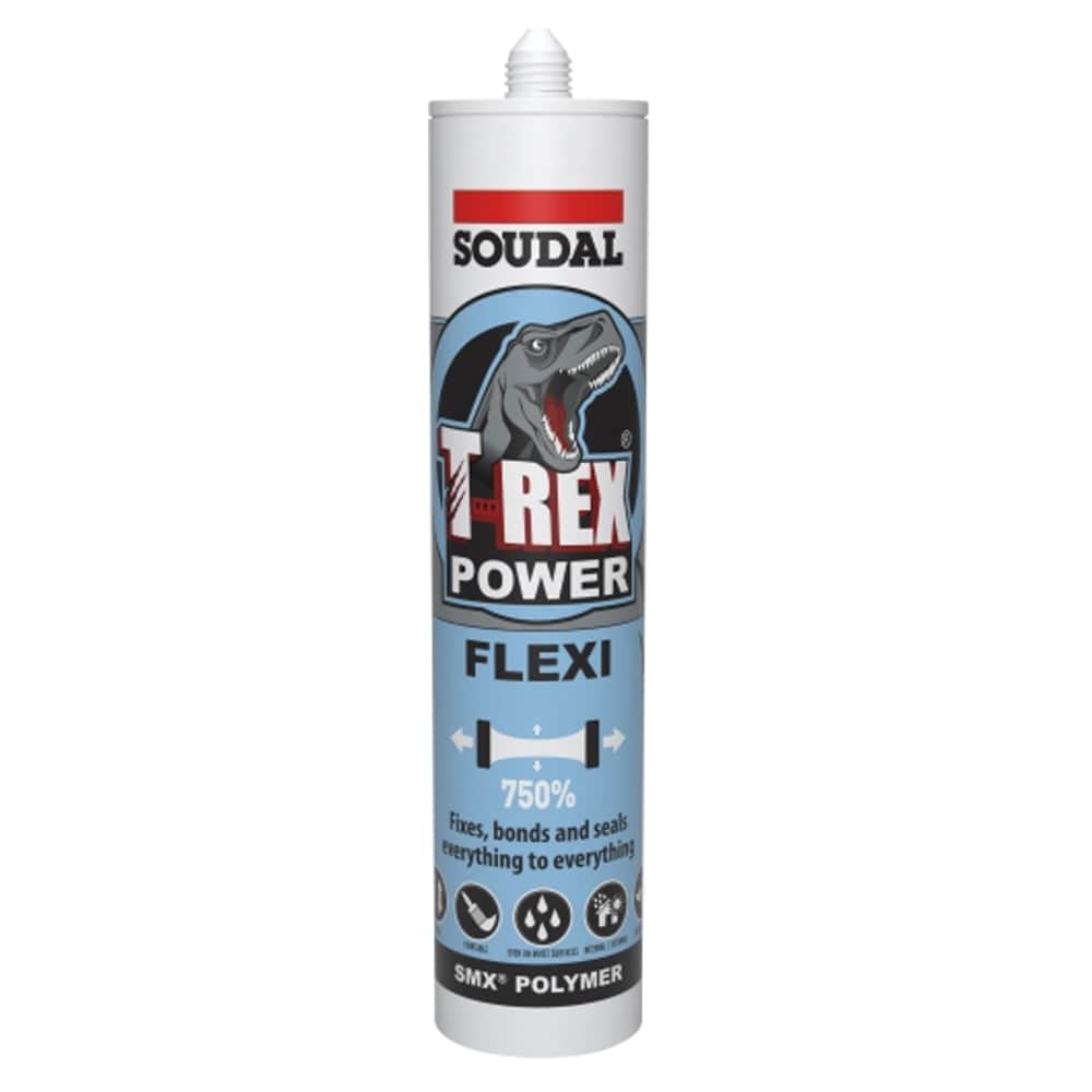 290ml T-Rex Power Flexi in Steel Grey 137415 by Soudal