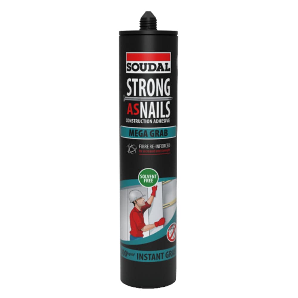 350gm Cartridge of Strong As Nails Mega Grab in Beige 144900 by Soudal