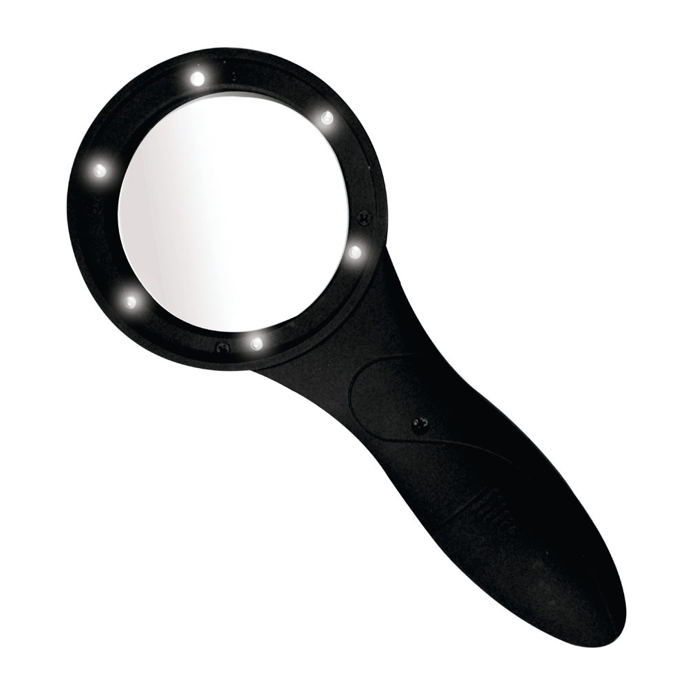 65mm Glass Magnifier with LED Lights 14506 by Bright Eyes
