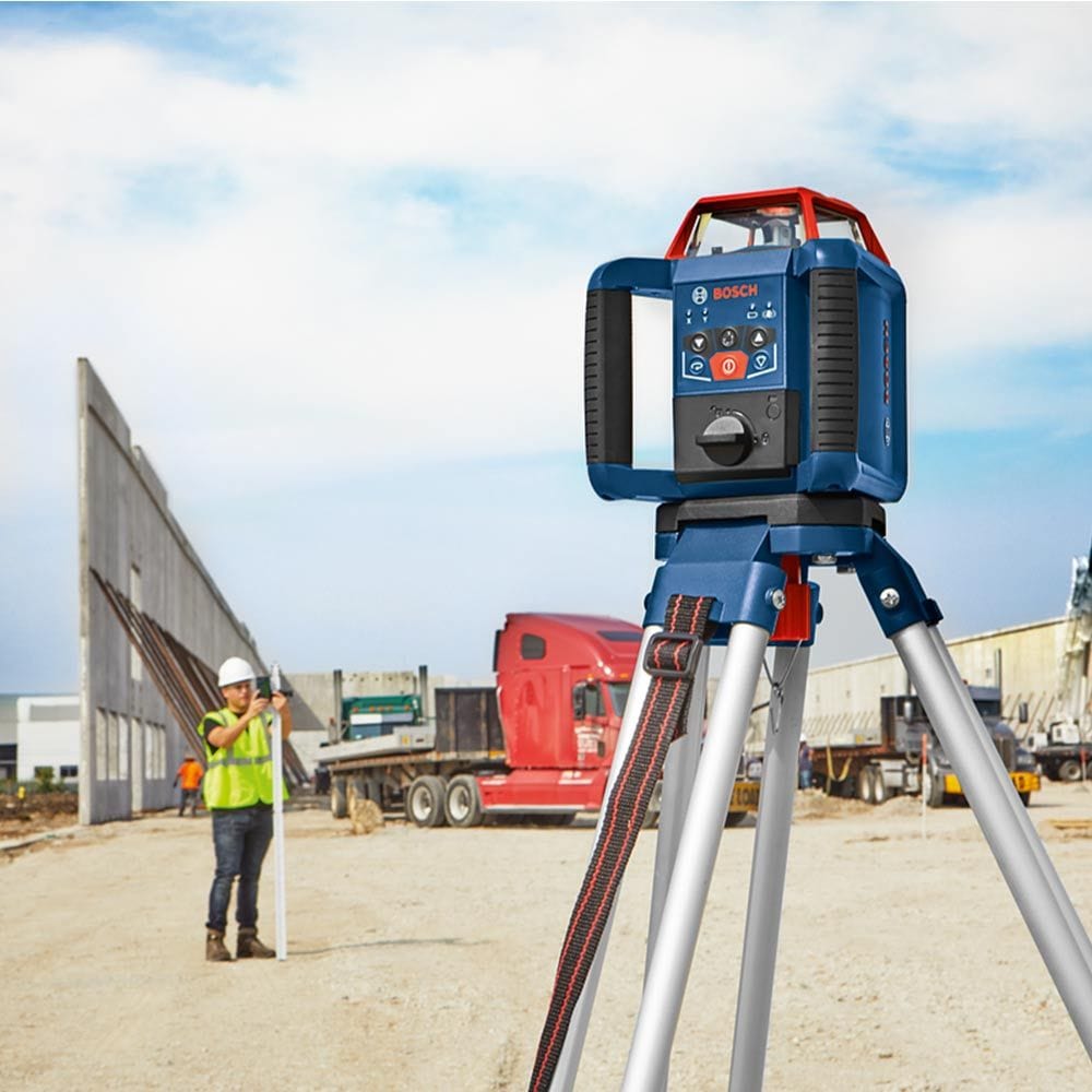 350mm Dual Grade Rotary Beam Red Laser GRL350HV + LR30 (0601061S40) by Bosch