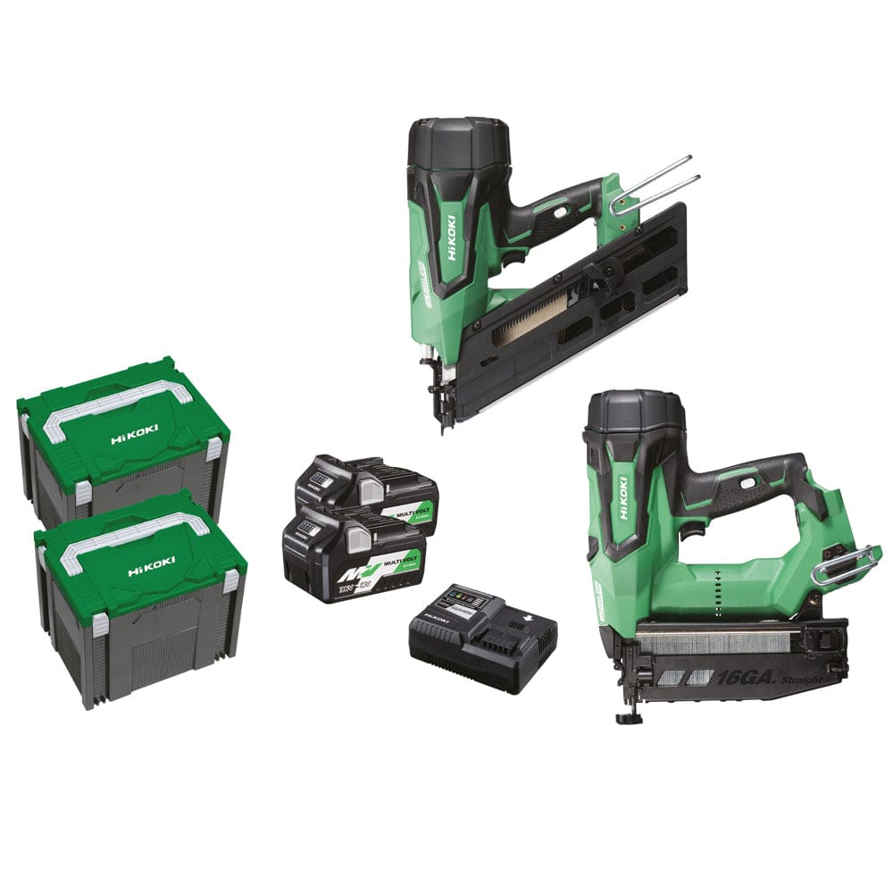 18V Brushless C Brad / Framing Nailer Combo Kit 18VFRAMERCOMBO2(HRZ) By HiKOKI
