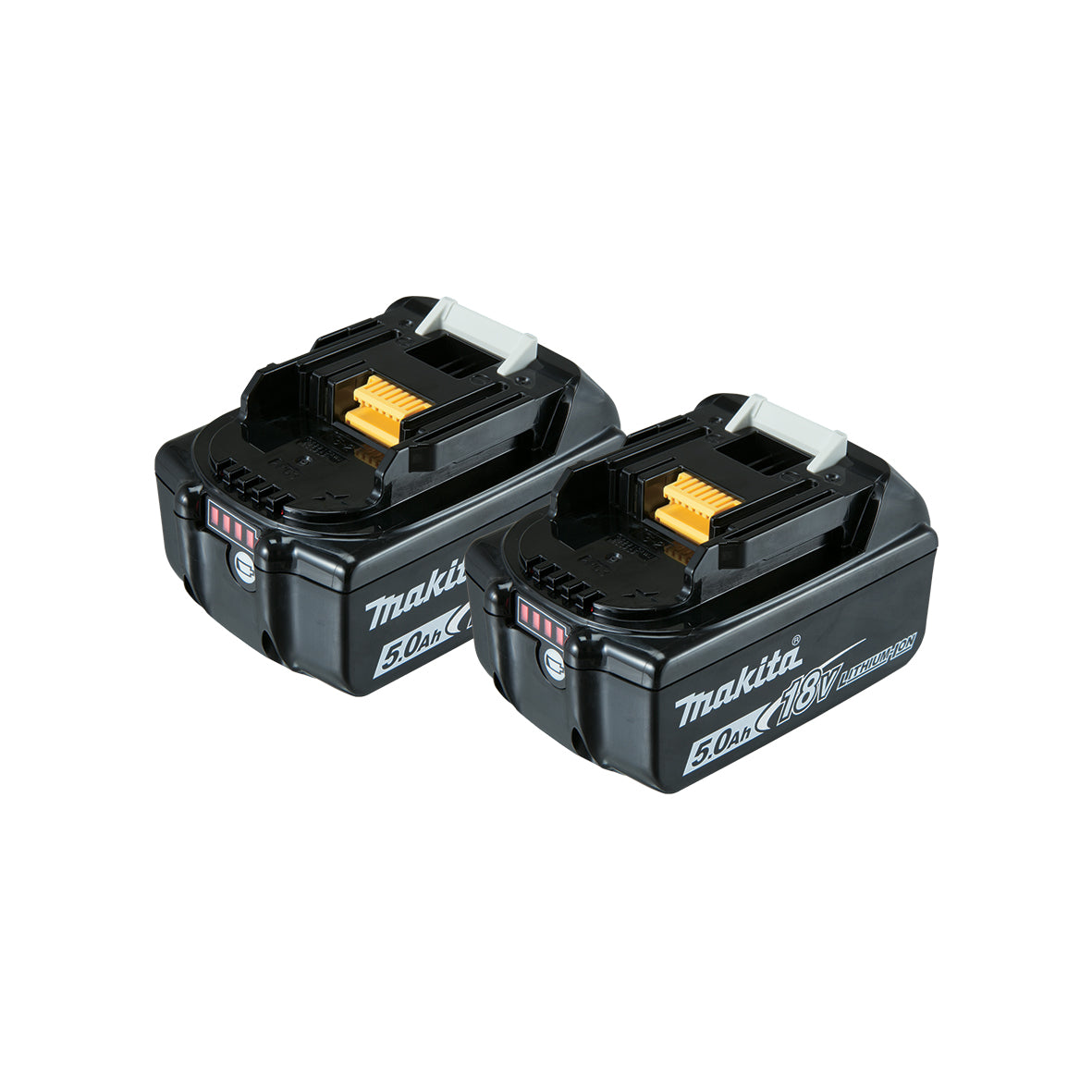 18V 5.0Ah Li-Ion Battery with Light Indicator Twin Pack 191C12-3 by Makita