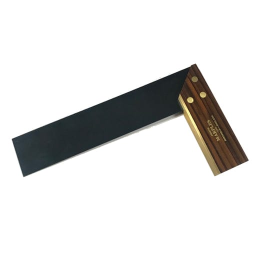 225mm Rosewood / Walnut Try & Mitre Square with Brass Round Rivets 19W by Joseph Marples