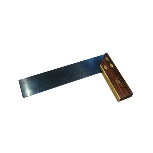 225mm Rosewood / Walnut Try & Mitre Square with Brass Diamonds + Steel Rivets 19T by Joseph Marples