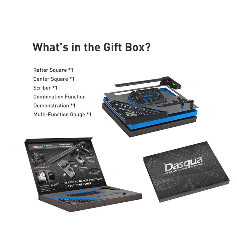 Precision Layout & Marking 5Pce Metric Gift Box Set 1804-1405 by Dasqua