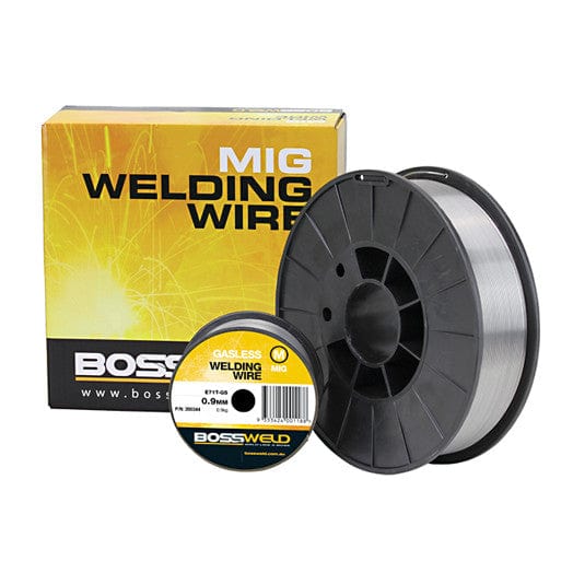 0.8mm x 0.9Kg Spool Gasless GS Mig Wire 200342 by Bossweld