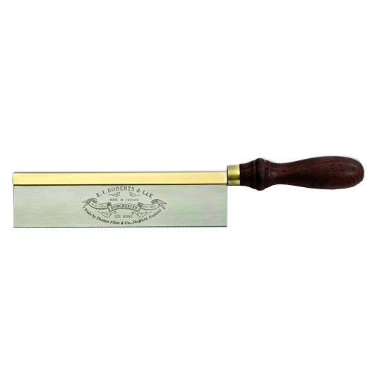 200mm 8" Gents Saw with Brass Backed Blade and Walnut Handle by Roberts & Lee Dorchester