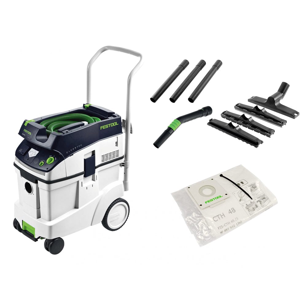 48L H Class Dust Extractor + Cleaning Kit CTH 201482 By Festool